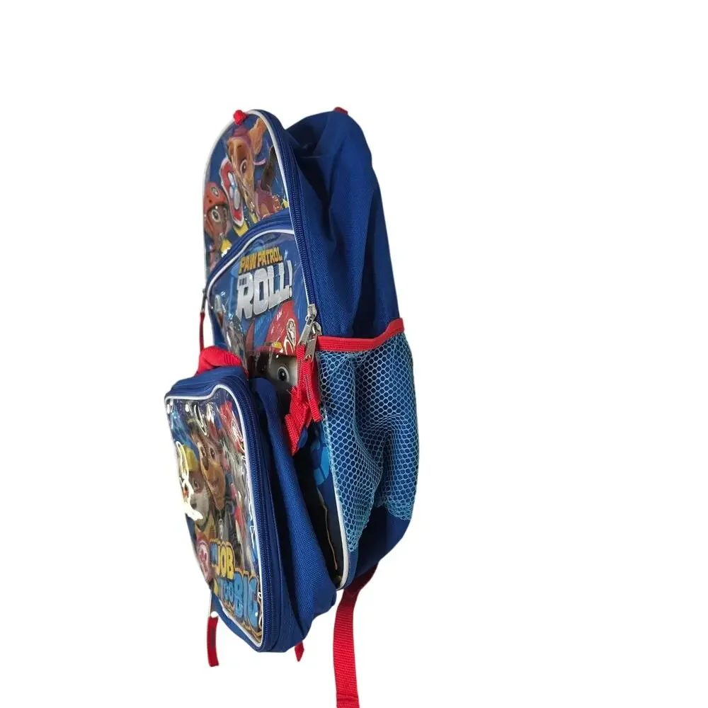 Paw Patrol Blue Backpack Lunch Bag Drawstring Kids School Set No Job Is Too Big